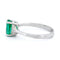 Bague 54 Bague en or blanc 18k, émeraude et diamants 58 Facettes F7D650BDFBEF4822B18867761C14008D