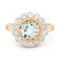 Bague 53 Bague en or jaune et blanc 14k, aigue-marine et diamants 58 Facettes 5F55EA1EF0754070A3605332A4EF245D