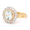 Bague 53 Bague en or jaune et blanc 14k, aigue-marine et diamants 58 Facettes 5F55EA1EF0754070A3605332A4EF245D