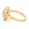 Bague 53 Bague en or jaune et blanc 14k, aigue-marine et diamants 58 Facettes 5F55EA1EF0754070A3605332A4EF245D