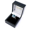Bague 56 Bague solitaire en or blanc 14k, aigue-marine et diamants 58 Facettes 9AA205BA14484BE6A9B62029E8226786