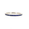 Bague 54 Bague demi-éternité en or blanc 18k avec saphirs 58 Facettes 92F0E2F538E34E5E83ECADA79B18F8D2