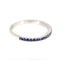 Bague 54 Bague demi-éternité en or blanc 18k avec saphirs 58 Facettes 92F0E2F538E34E5E83ECADA79B18F8D2