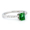 Bague 57 Bague en or blanc 18k, émeraude et diamants 58 Facettes 0CAAC7BCFFD24D0B8E9D18B08EF21411