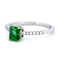Bague 57 Bague en or blanc 18k, émeraude et diamants 58 Facettes 0CAAC7BCFFD24D0B8E9D18B08EF21411
