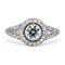 Bague 55 Bague halo en platine et diamants 58 Facettes 4B417232EA874314B786848693E1F8F4