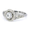 Bague 55 Bague halo en platine et diamants 58 Facettes 4B417232EA874314B786848693E1F8F4