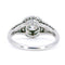 Bague 55 Bague halo en platine et diamants 58 Facettes 4B417232EA874314B786848693E1F8F4