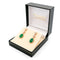 Boucles d'oreilles Boucles d’oreilles pendantes - Émeraudes et diamants taille rose en or 14k 58 Facettes 8060EC94C1E44A3E8465489D27AE75AD
