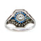 Bague 52 Bague Art déco en platine, diamants et saphirs 58 Facettes 4DC6CBC97F1B4D538C244260B6B76D38