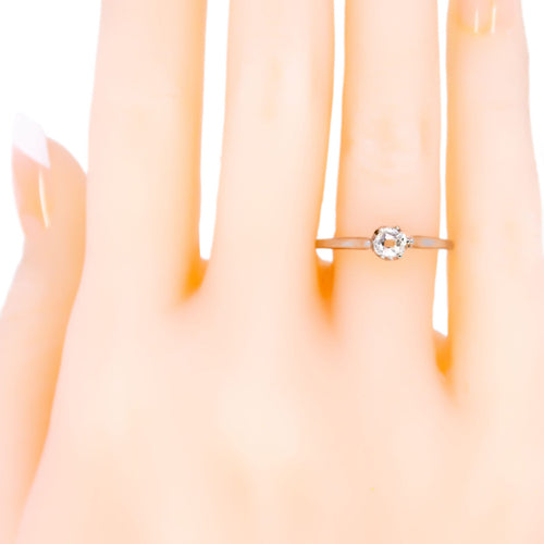 Bague 54 Bague solitaire en platine avec diamant taille ancienne 58 Facettes B8240EF61D1944B991E635F1C324BF92