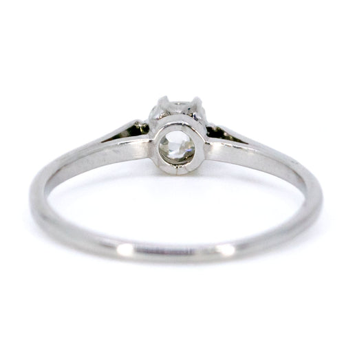 Bague 54 Bague solitaire en platine avec diamant taille ancienne 58 Facettes B8240EF61D1944B991E635F1C324BF92