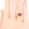 Bague 54 Bague halo en platine, diamant taille brillant et rubis 58 Facettes 313234AFD81747F2806371784A2DCAA9