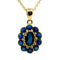 Pendentif Pendentif à motif de grappe en saphirs, or jaune 14k 58 Facettes 76834240139046A39DFA4AE815937A74