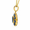 Pendentif Pendentif à motif de grappe en saphirs, or jaune 14k 58 Facettes 76834240139046A39DFA4AE815937A74