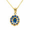 Pendentif Pendentif à motif de grappe en saphirs, or jaune 14k 58 Facettes 76834240139046A39DFA4AE815937A74