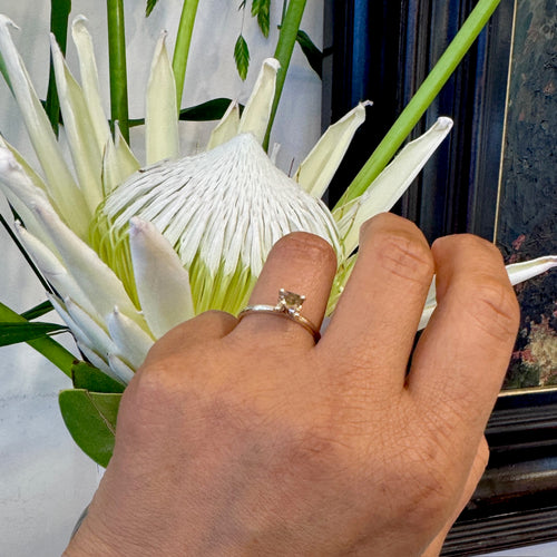 Bague 57 Bague solitaire en or jaune 14k avec diamant naturel orange Fancy 58 Facettes D4FB379FDAB04945A8F4883D05801803