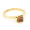 Bague 57 Bague solitaire en or jaune 14k avec diamant naturel orange Fancy 58 Facettes D4FB379FDAB04945A8F4883D05801803