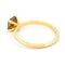 Bague 57 Bague solitaire en or jaune 14k avec diamant naturel orange Fancy 58 Facettes D4FB379FDAB04945A8F4883D05801803