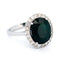 Bague 52.5 Bague à entourage en or blanc 14k, saphir et diamants 58 Facettes F6D65AA4D50F421F918E6A6124712A08