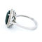 Bague 52.5 Bague à entourage en or blanc 14k, saphir et diamants 58 Facettes F6D65AA4D50F421F918E6A6124712A08