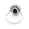 Bague 52.5 Bague à entourage en or blanc 14k, saphir et diamants 58 Facettes F6D65AA4D50F421F918E6A6124712A08