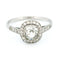 Bague 56 Bague halo en platine et diamants 58 Facettes 50C9739F724847B9BFF09C8DC73F53E7