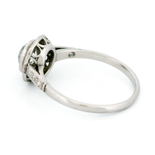 Bague 56 Bague halo en platine et diamants 58 Facettes 50C9739F724847B9BFF09C8DC73F53E7