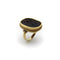 Bague 52 Georgian - Bague intaille Tassie en or 18K et verre rouge 58 Facettes