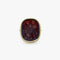 Bague 52 Georgian - Bague intaille Tassie en or 18K et verre rouge 58 Facettes