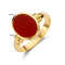 Bague 55 Bague chevalière en or 14k avec cornaline 58 Facettes F22ECC4D20034308B5E65E4D854A6EFF