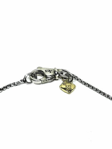 Collier David Yurman - Collier cœur en argent 925 à mailles vénitiennes 58 Facettes