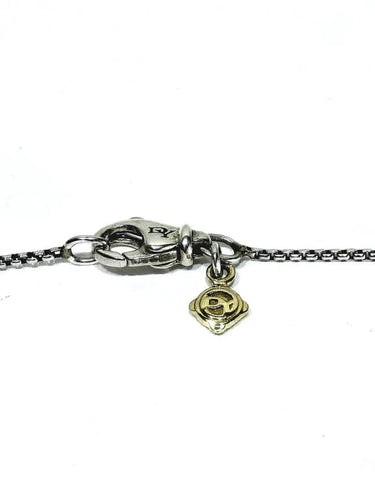 Collier David Yurman - Collier cœur en argent 925 à mailles vénitiennes 58 Facettes