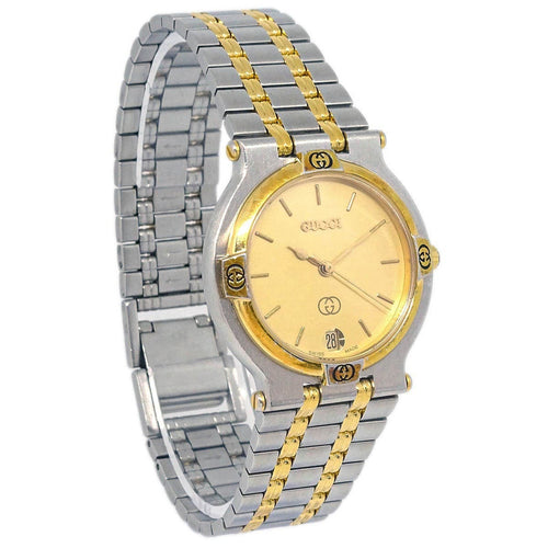 Montre Gucci 9000L - Montre quartz en acier inoxydable et métal plaqué 58 Facettes z2qi6o77l0