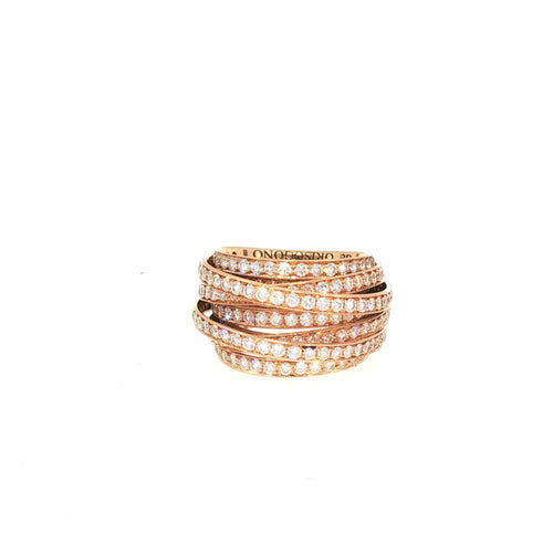 Bague 52 De Grisogono Allegra - Bague en or rose et diamants 58 Facettes 2.19427
