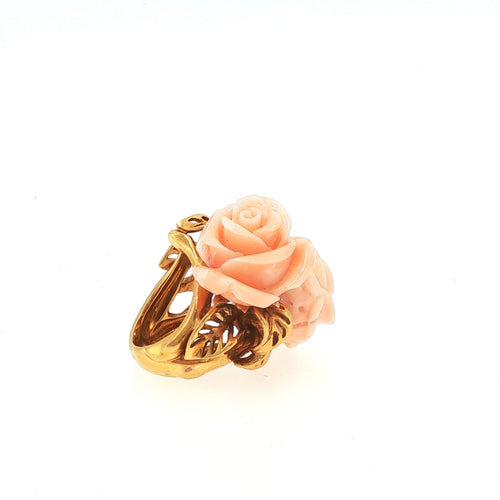 Bague 52 Dior Pré Catelan - Bague en or jaune, corail, saphirs et diamant 58 Facettes 2.17542