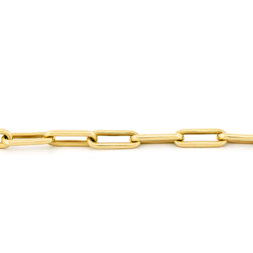Bracelet Bracelet maille trombone vintage en or 14 carats 58 Facettes 879A377B4EEA49CF8654A8D66BC5DD9A