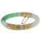 Bracelet Bracelet rigide en or jaune 14 ct et jadéite 58 Facettes G3943