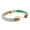 Bracelet Bracelet rigide en or jaune 14 ct et jadéite 58 Facettes G3943
