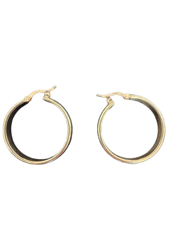 Boucles d'oreilles créoles en or jaune 18 carats