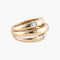 Bague 52 Trois Anneaux - Bague en or jaune et diamants 58 Facettes BO/220022 RIV
