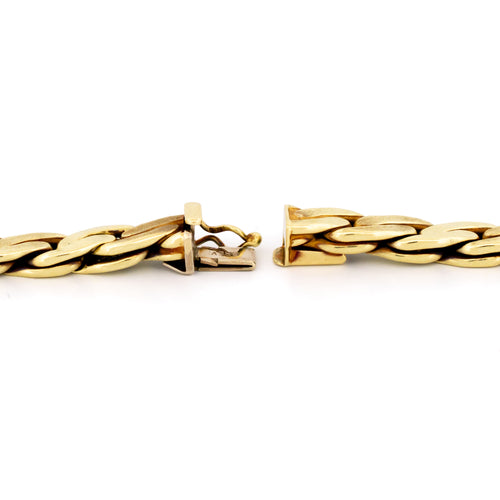 Collier Chaîne S-Link vintage en or jaune 14k 58 Facettes 8DD34AAB698F460D9471A428E13C43C7