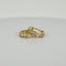 Boucles d'oreilles Boucles d'oreilles en or jaune avec saphirs blancs et roses 58 Facettes 2604031