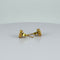 Boucles d'oreilles Boucles d'oreilles trèfles en or jaune et lapis-lazuli 58 Facettes 2602096