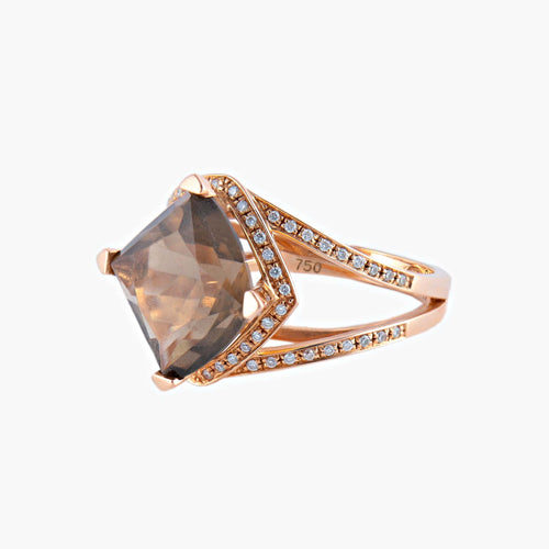 Bague 51 MAUBOUSSIN - Bague Couleur d'émotion en or rose quartz fumé 58 Facettes BO/220072