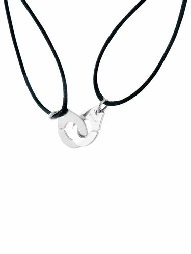 Collier Dinh Van Menottes - Collier en or blanc 58 Facettes BO/210017