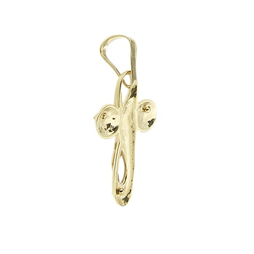 Pendentif croix Christ en or jaune 58 Facettes 40838