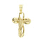 Pendentif croix Christ en or jaune 58 Facettes 40838