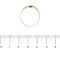 Bague double anneau en or jaune, or blanc et diamants 58 Facettes 39837
