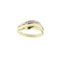 Bague double anneau en or jaune, or blanc et diamants 58 Facettes 39837